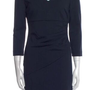 Diane Von Furstenberg Black Long Sleeve Dress